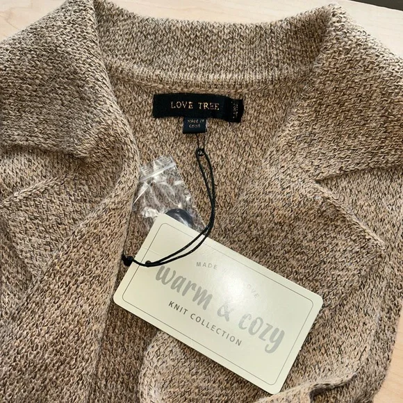 Love Tree knit sweater vest New with tags L - Picture 8 of 8